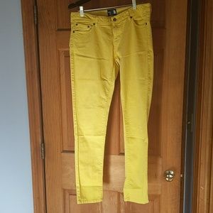 North Face yellow jeans